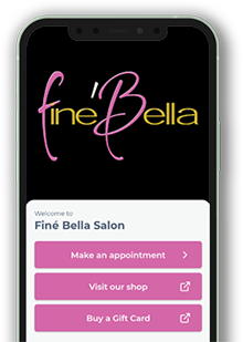 Download the Fine Bella app for Apple or Android